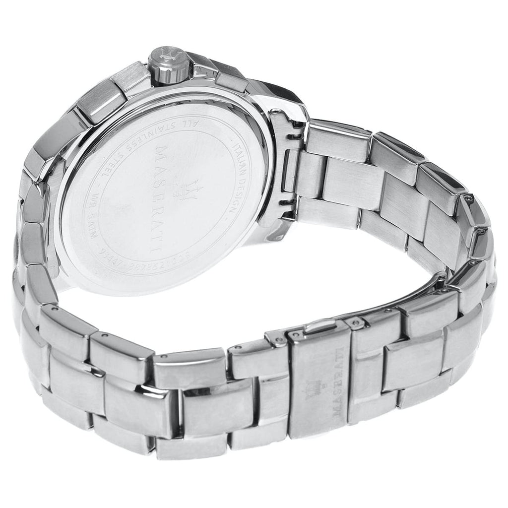 Maserati Successo R8873621009 Silver Black Racing Dial Metal Men's Watch
