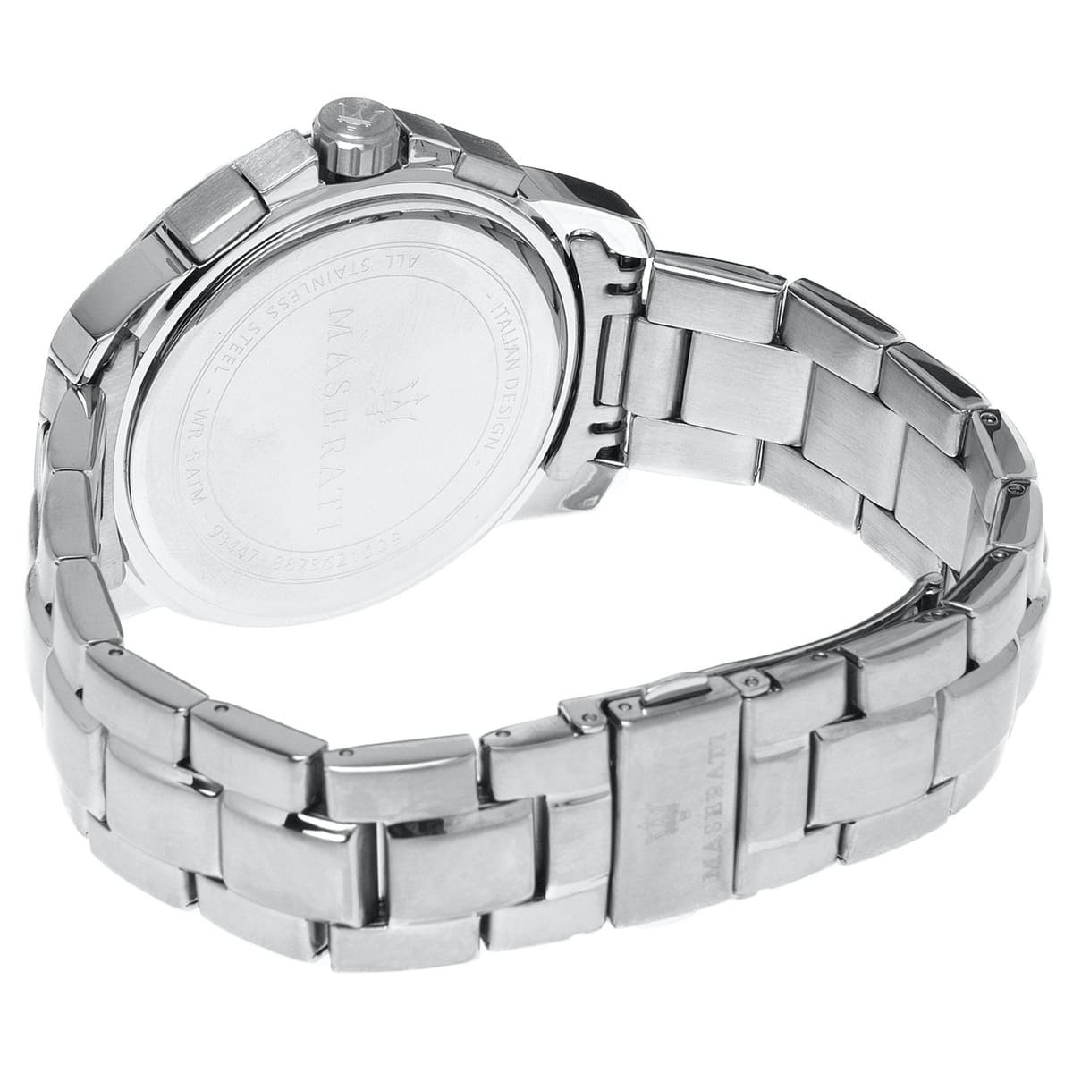 Maserati Successo R8873621009 Silver Black Racing Dial Metal Men's Watch