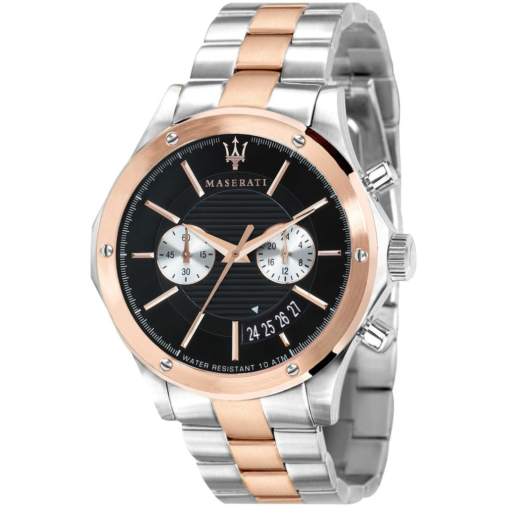 Maserati Circuito R8873627004 Two-Tone Rose Gold Black Dial Men's Watch