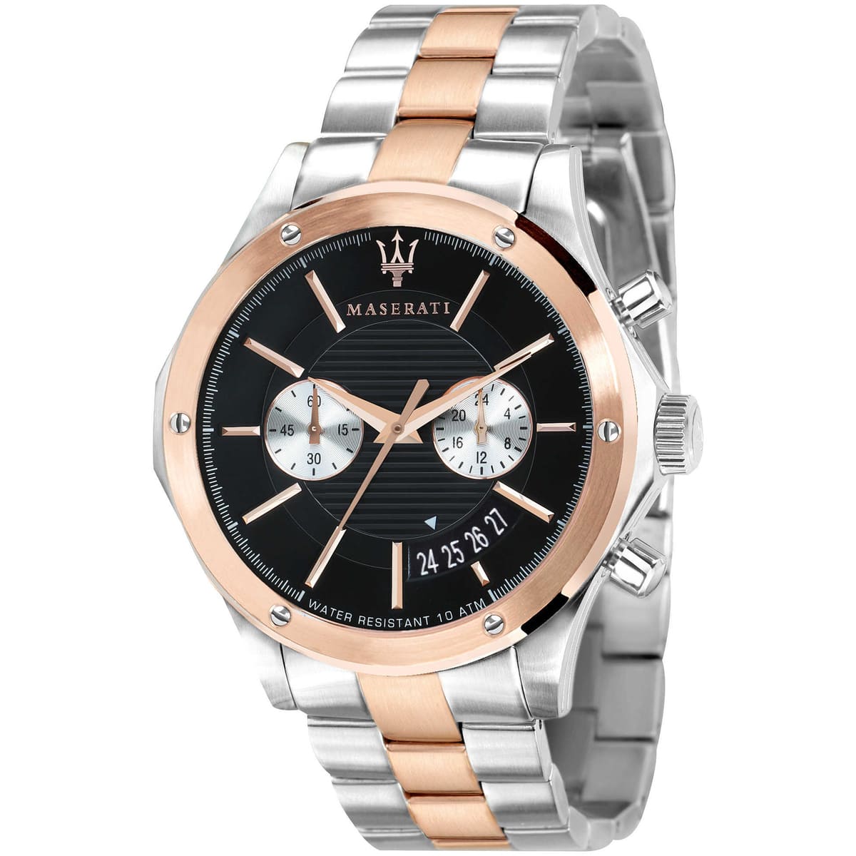 Maserati Circuito R8873627004 Two-Tone Rose Gold Black Dial Men's Watch