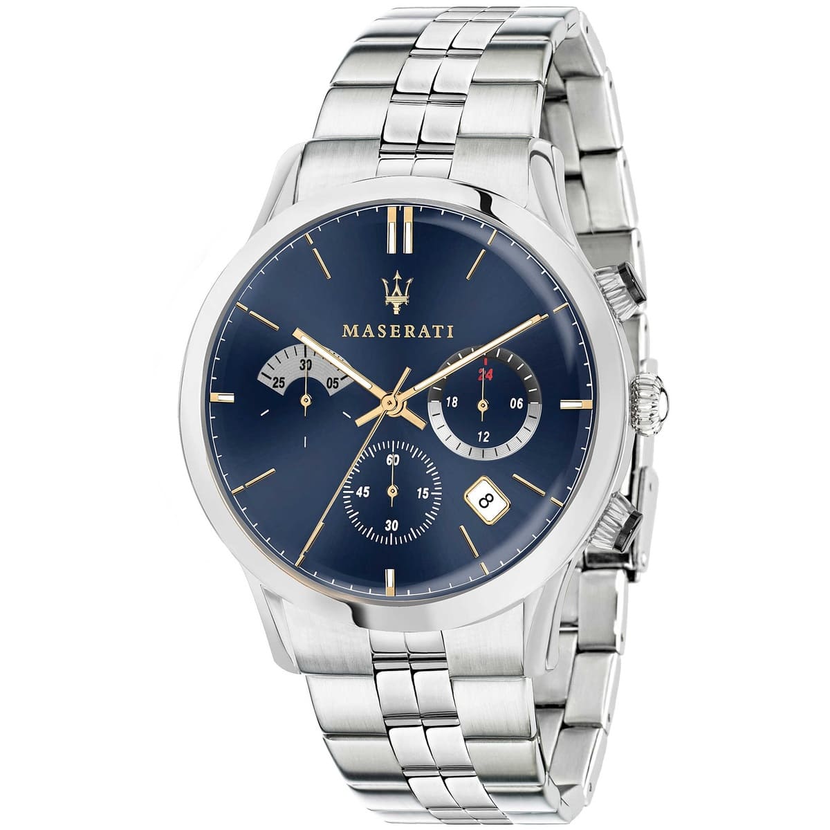 Maserati Ricordo R8873633001 Silver-Tone Blue Dial Men's Watch