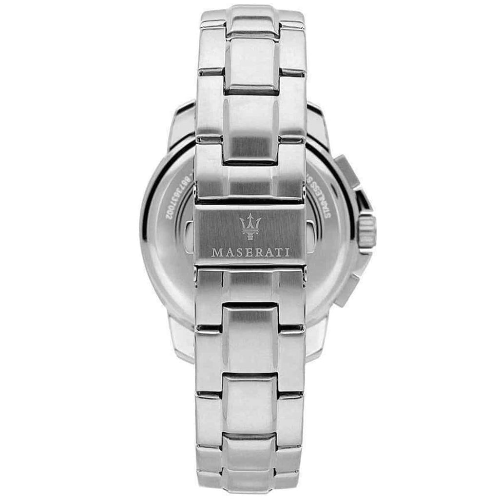 Maserati Royale R8873637003 Silver Gray Striped Dial Chronograph Men's Watch