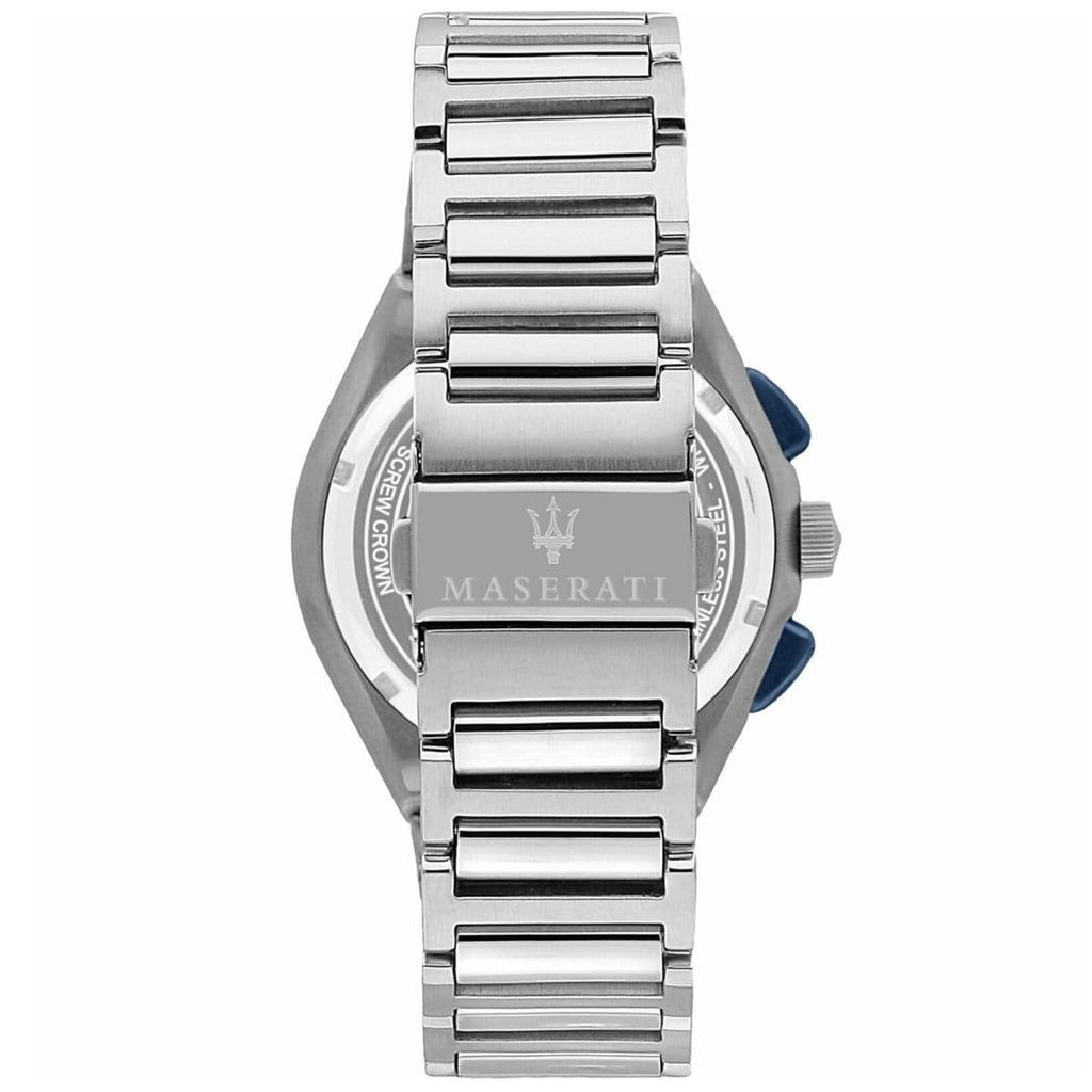 Maserati Triconic R8873639001 Silver-Tone Blue Racing Dial Men's Watch
