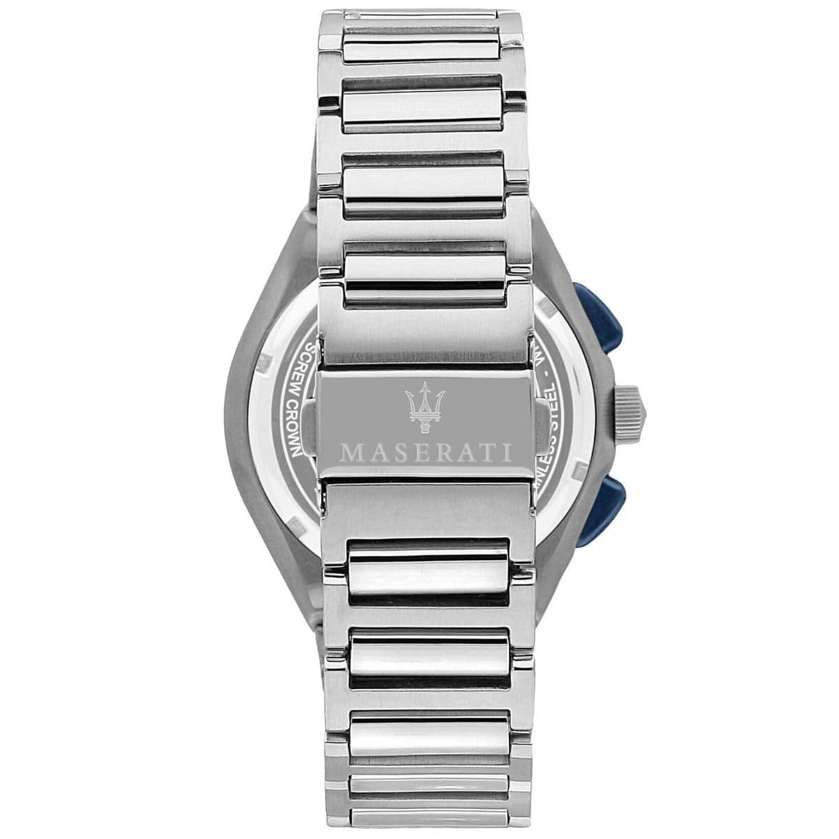 Maserati Triconic R8873639001 Silver-Tone Blue Racing Dial Men's Watch