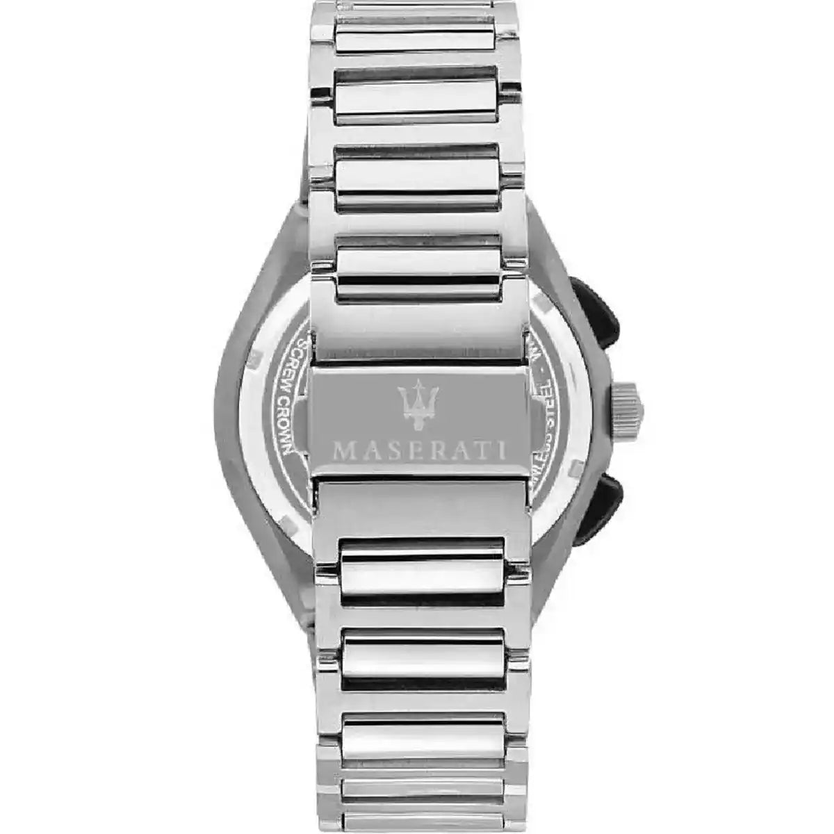 Maserati Triconic R8873639002 Silver-Tone Black Racing Dial Men's Watch