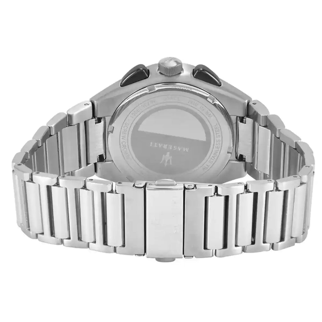 Maserati Triconic R8873639002 Silver-Tone Black Racing Dial Men's Watch
