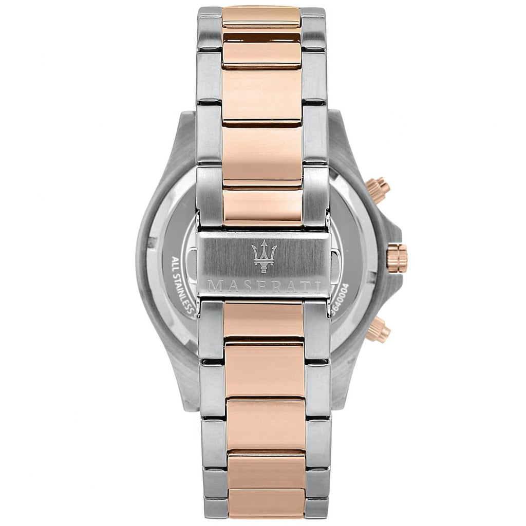 Maserati Sfida R8873640009 Two-Tone Rose Gold Black Dial Men's Watch