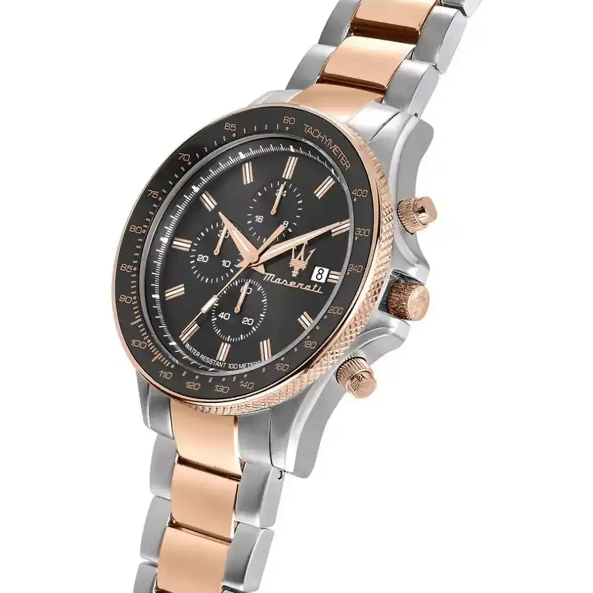 Maserati Sfida R8873640014 Two-Tone Rose Gold Grey Dial Men's Watch