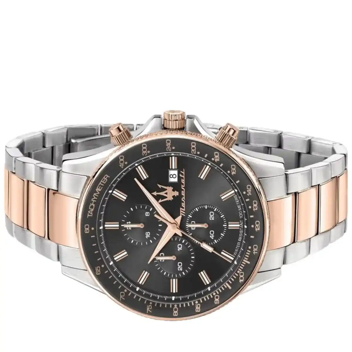 Maserati Sfida R8873640014 Two-Tone Rose Gold Grey Dial Men's Watch