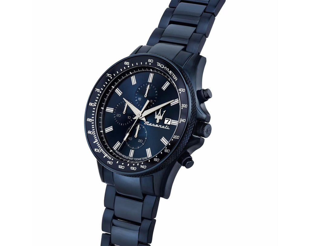 Maserati Sfida R8873640023 All Blue Chronograph Metal Men's Watch