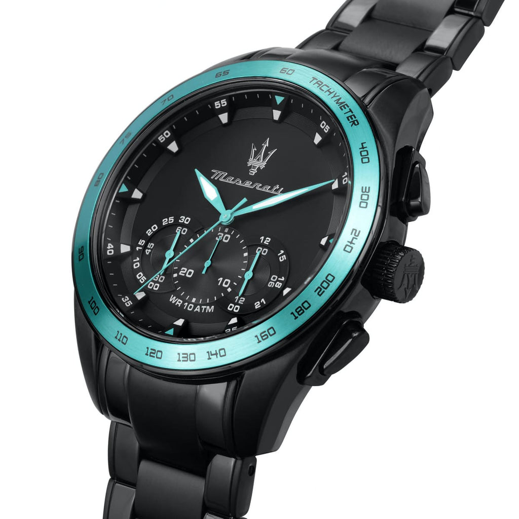 Maserati Traguardo Aqua Edition R8873644002 Black Tiffany Men's Watch