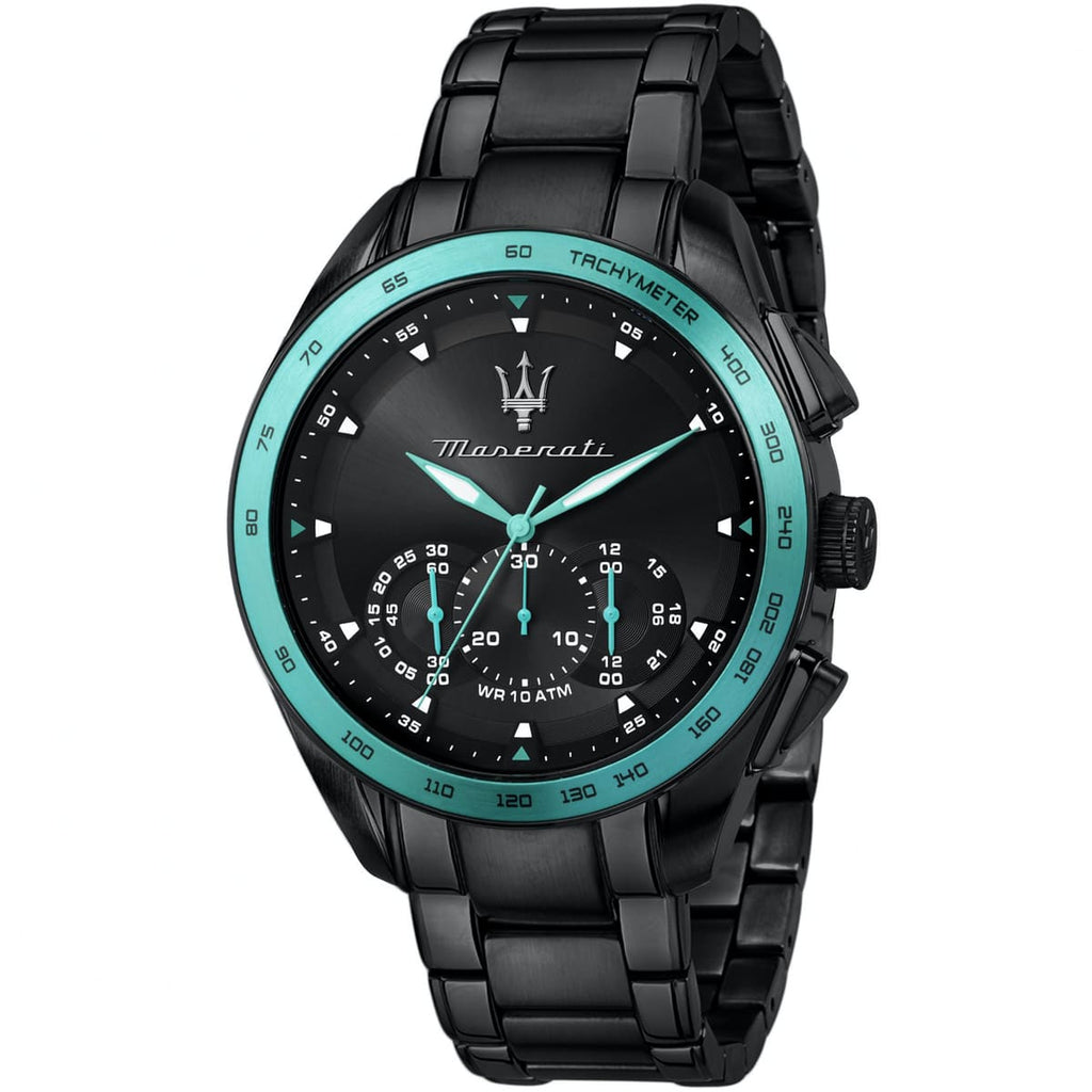Maserati Traguardo Aqua Edition R8873644002 Black Tiffany Men's Watch