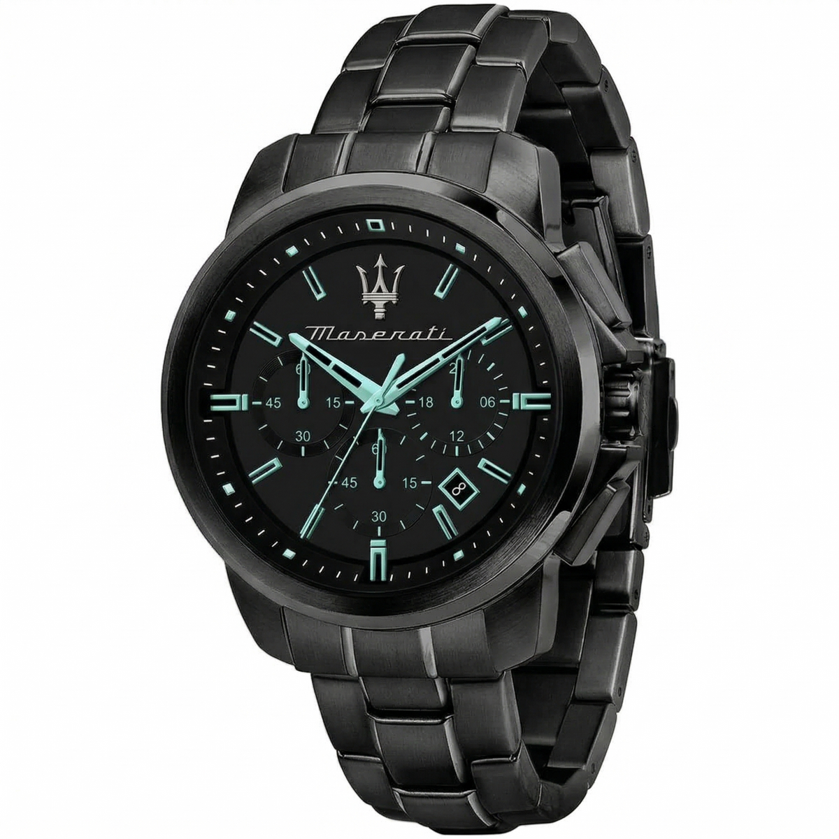 Maserati Successo Aqua Edition R8873644004 All Black Tiffany Men's Watch