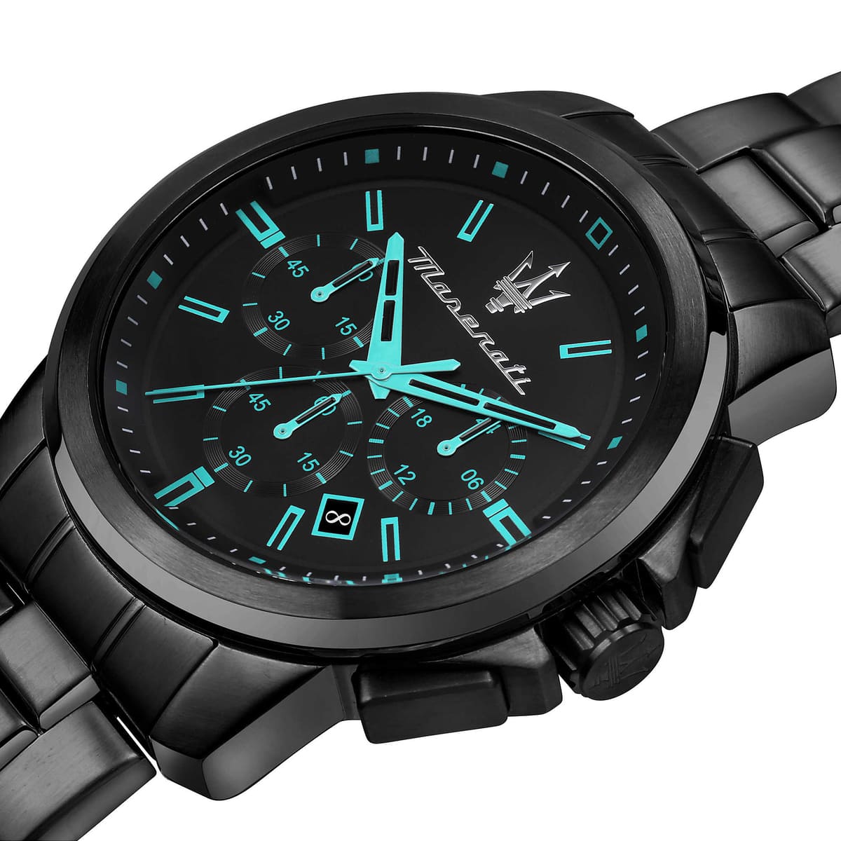 Maserati Successo Aqua Edition R8873644004 All Black Tiffany Men's Watch