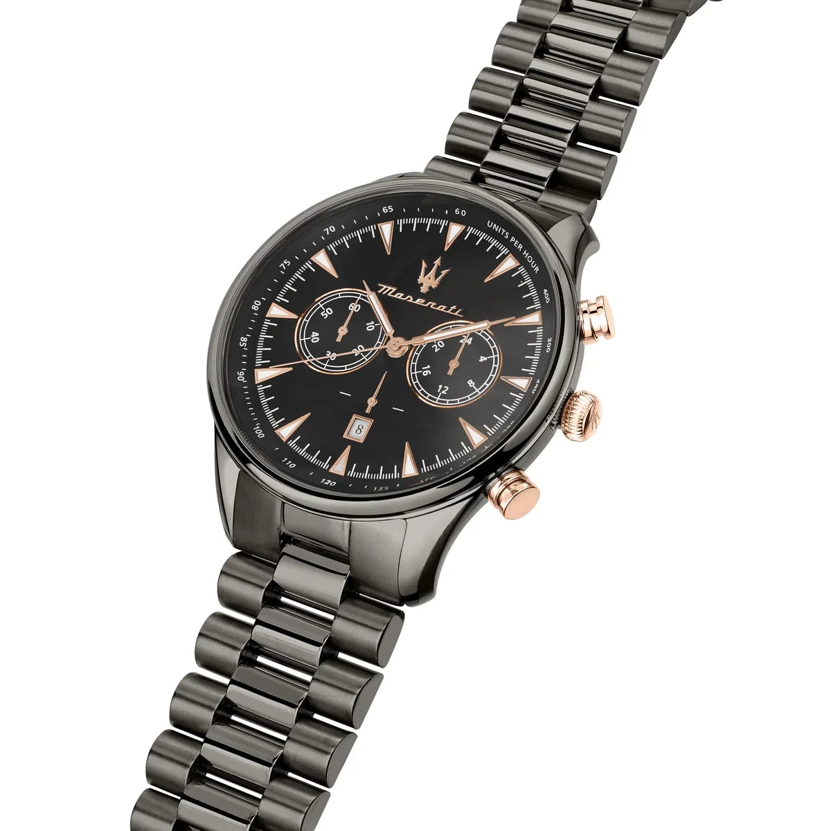Maserati Traguardo R8873646001 Gunmetal Grey Rose Gold Men's Watch