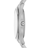 Michael Kors Runway MK7075 Silver Watch with White Mother of Pearl Roman Dial