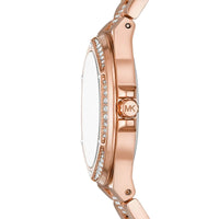 Michael Kors Lennox MK7362 Rose Gold Watch with Pavé Crystal Bracelet