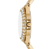 Michael Kors Lennox MK7395 Gold-Tone Watch with Emerald Green Dial