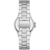 Michael Kors Lennox MK7280 Silver Watch with Crystal Bezel and Silver Dial