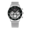 Tommy Hilfiger Owen 1710708 Silver Mesh Skeleton Dial Men's Watch