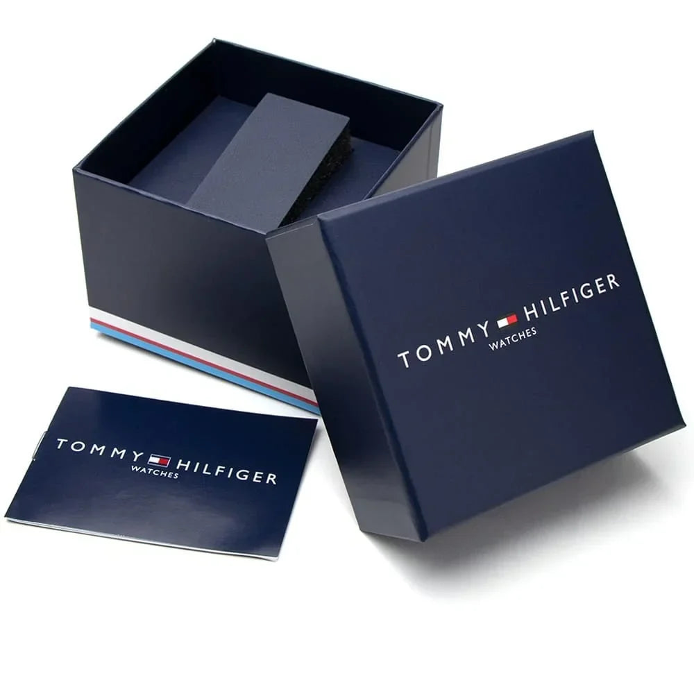 Tommy Hilfiger Jordan 1792095 Two-Tone Silver & Gold Black Dial Men's Watch