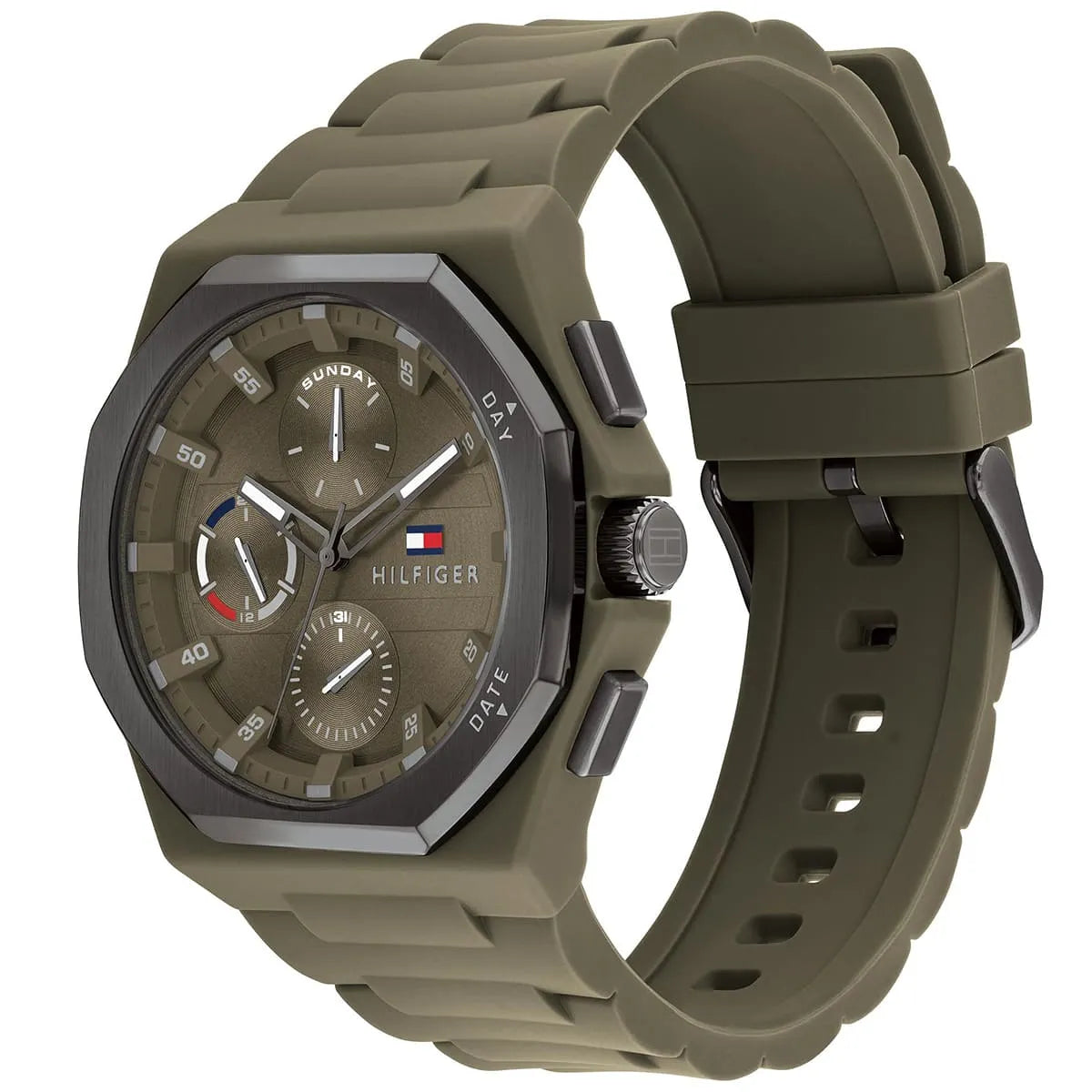 Tommy Hilfiger Neo 1792121 Olive Green Silicone Men's Watch