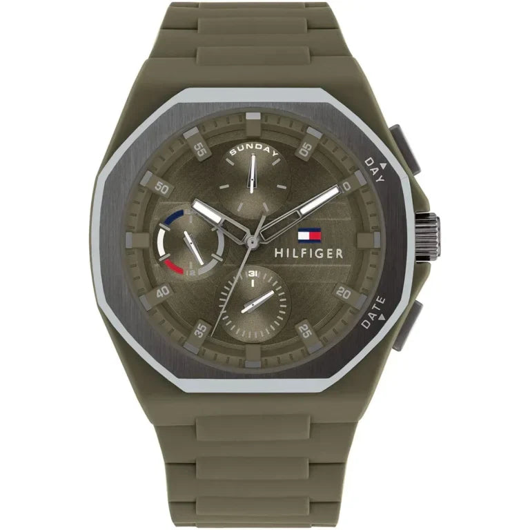 Tommy Hilfiger Neo 1792121 Olive Green Silicone Men's Watch