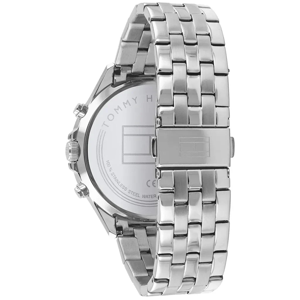 Original Tommy Hilfiger West Men's Watch - Silver Steel & Dark Grey Dial (1791707)