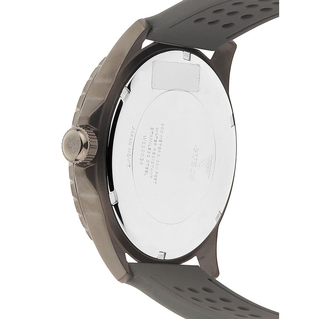 Guess Odyssey W1108G6 Gunmetal Case Sky Blue Dial Grey Rubber Watch